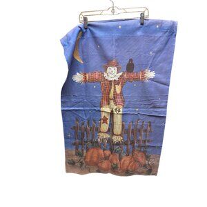 Vintage Scarecrow Pumpkins Garden Flag 43 x 15 Fall Thanksgiving Autumn